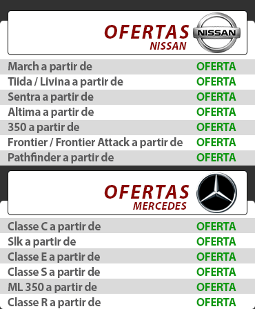 Catálogo Nissan e Mercedes